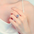 Oval Cut Moissanite Halo Engagement Ring Kay - Jewelry